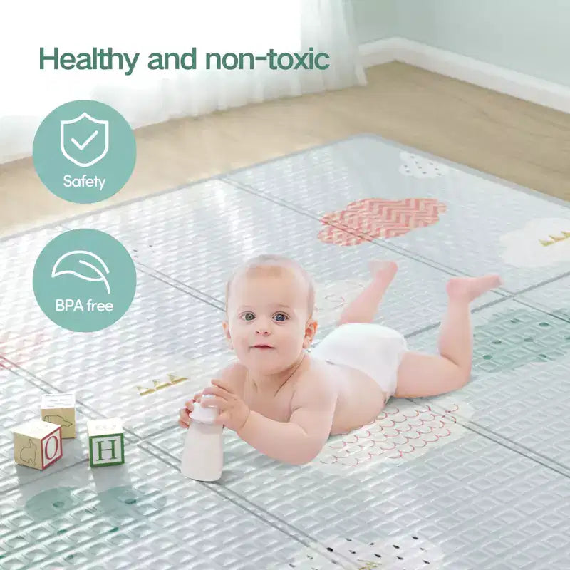 Box per Bambini con Tappetino 150x150cm Recinto di Sicurezza per Neonati e Bambini, Centro Attività per Interni ed Esterni, Recinzione per Bambini