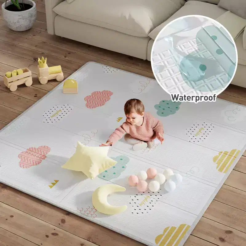 Box per Bambini con Tappetino 150x150cm Recinto di Sicurezza per Neonati e Bambini, Centro Attività per Interni ed Esterni, Recinzione per Bambini