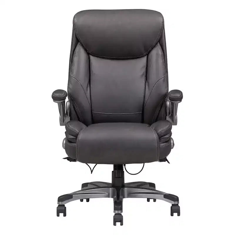 Classica Sedia da Ufficio Ergonomica con Braccioli Regolabili, Sedia Comoda Girevole a 360 Gradi e con Ruote, Sedia da Scrivania per Ufficio, Casa, Grigia