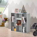 Kings Brand Furniture Haven 7-Shelf Contemporary Bookcase, Compact Storage for Living Room, Bedroom, or Home Office