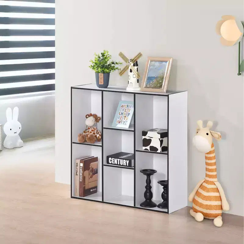 Libreria moderna a 7 ripiani, salvaspazio per soggiorno, camera da letto o ufficio
