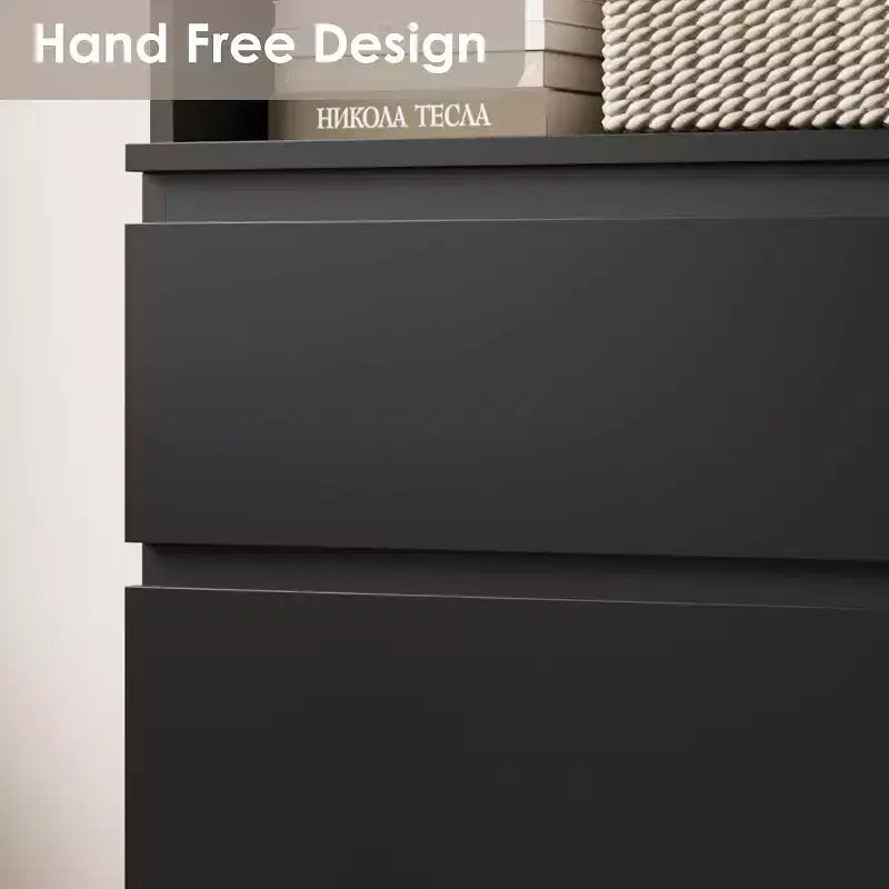 Libreria alta 70 cm con 3 cassetti e 3 ripiani aperti - Mobile contenitore moderno in legno per soggiorno, ufficio