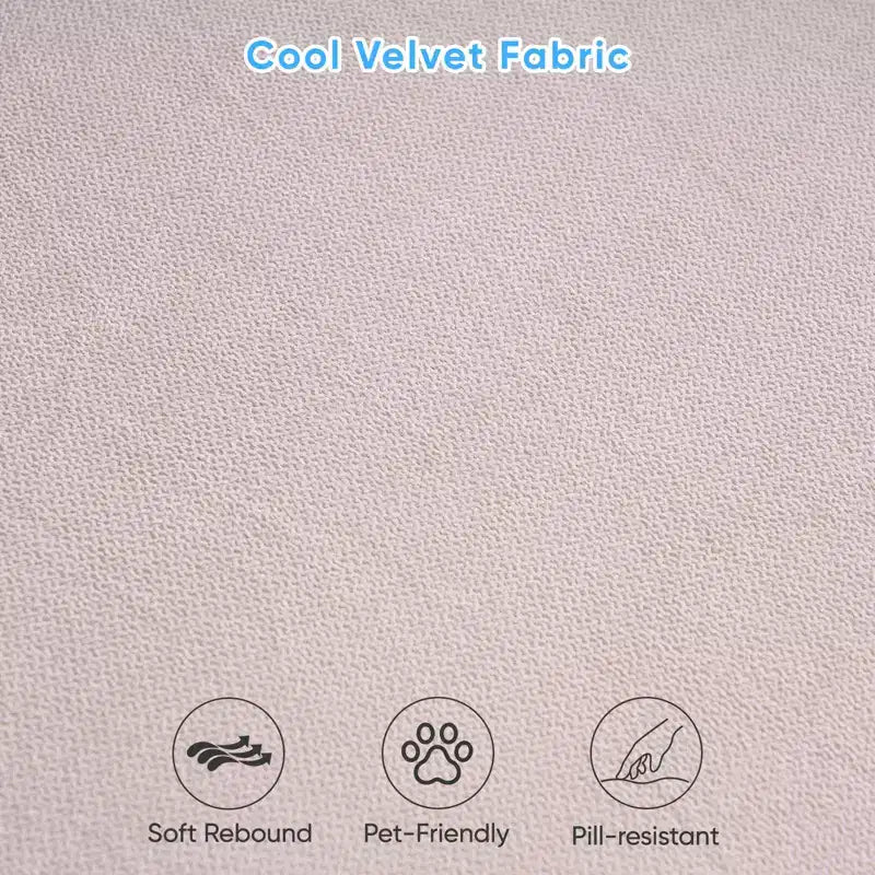 Divano Letto Loveseat Estraibile, Divano Letto Trasformabile con Materasso in Memory Foam, Portabicchieri, Porte di Ricarica USB