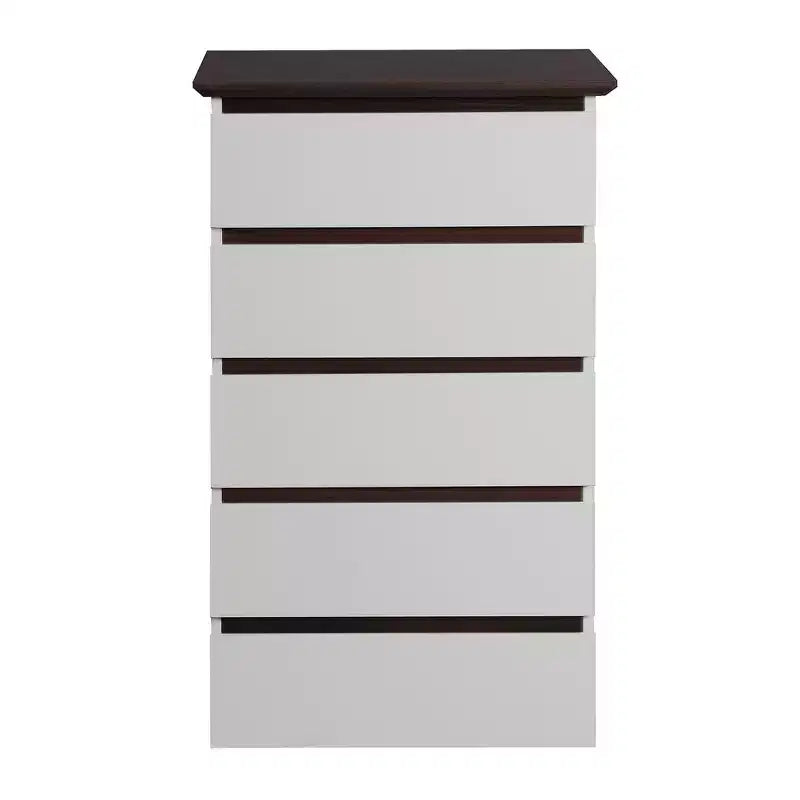 Cassettiera per camera da letto, Comò alto con 5/6 cassetti, Cassetti in legno per vestiti, organizer per camera da letto, soggiorno
