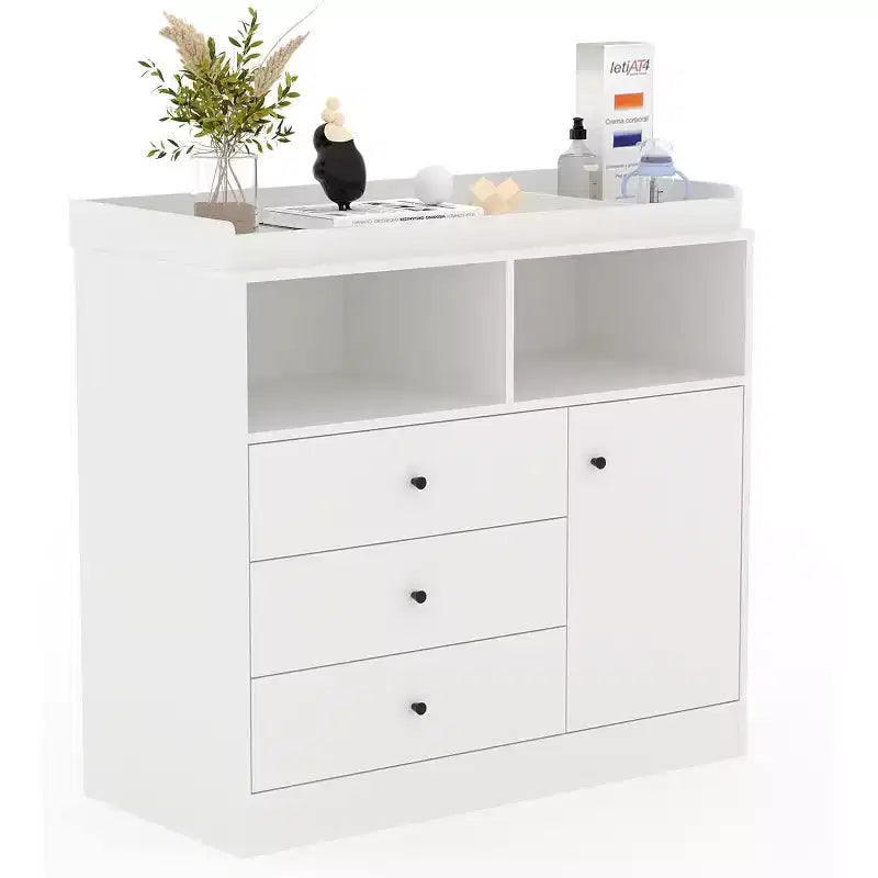 Stazione di Cura in Legno | MDF Bianco Versione USA | Per Studio Estetico, Cura Domestica