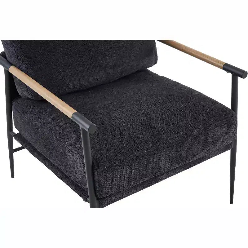 Sedia Relax, Poltrona Lounge Rivestita in Velluto con Gambe di Supporto e Braccioli, Facile da Montare, per Sala da Pranzo, Camera degli Ospiti, Soggiorno, Cucina, Salotto