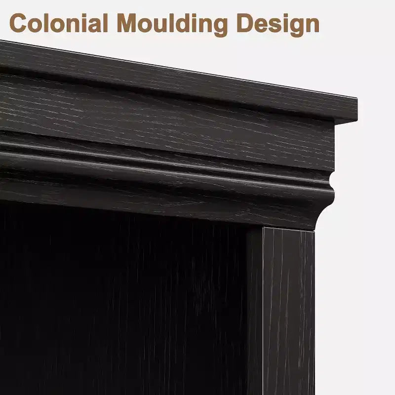 Libreria da Fattoria con Ante, Scaffale a 5 Ripiani con Mobiletto, Libreria in Legno Alta 174,5 cm con 5 Ripiani per Soggiorno, Ufficio, Camera da Letto